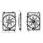 Ventilator, hlađenje motora NRF NRF 47849 IC-E60ADB