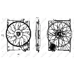 Ventilator, hlađenje motora NRF NRF 47852 IC-E60ADE