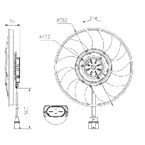 Ventilator, hlađenje motora NRF NRF 47919 IC-G0O98J