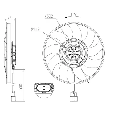 Ventilator, hlađenje motora NRF NRF 47919 IC-G0O98J