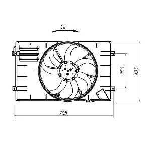 Ventilator, hlađenje motora NRF NRF 47927 IC-G0O98R