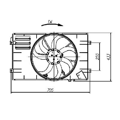 Ventilator, hlađenje motora NRF NRF 47927 IC-G0O98R
