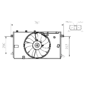 Ventilator, hlađenje motora NRF NRF 47933 IC-G0QF99