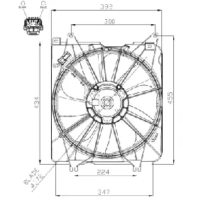 Ventilator, hlađenje motora NRF NRF 47935 IC-G0QF9B