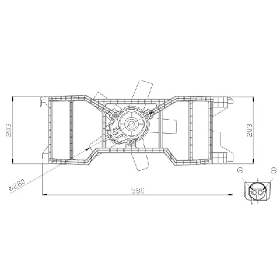 Ventilator, hlađenje motora NRF NRF 47944 IC-G0QF9K