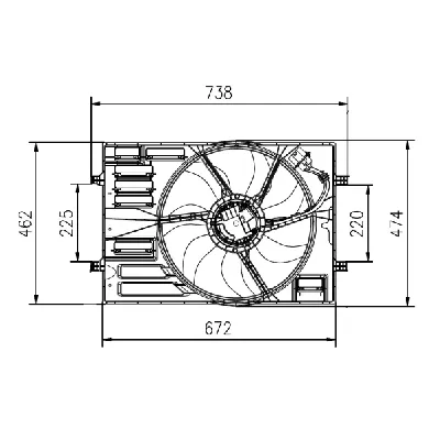 Ventilator, hlađenje motora NRF NRF 47950 IC-G0QF9Q