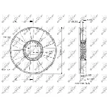 Ventilator, hlađenje motora NRF NRF 49826 IC-E271AC