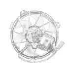 Ventilator, hlađenje motora OE PEUGEOT 1253K6 IC-D791AC