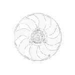 Ventilator, hlađenje motora OE RENAULT 92 12 013 71R IC-G0NDQJ