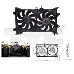 Ventilator, hlađenje motora TYC TYC 809-0002 IC-B44F4D