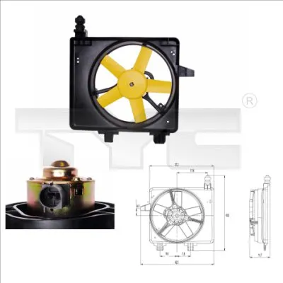Ventilator, hlađenje motora TYC TYC 810-0031 IC-B44FBB
