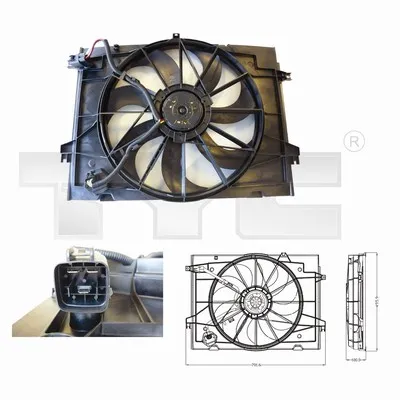Ventilator, hlađenje motora TYC TYC 817-0001 IC-C69542