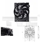 Ventilator, hlađenje motora TYC TYC 825-0014 IC-B44F40
