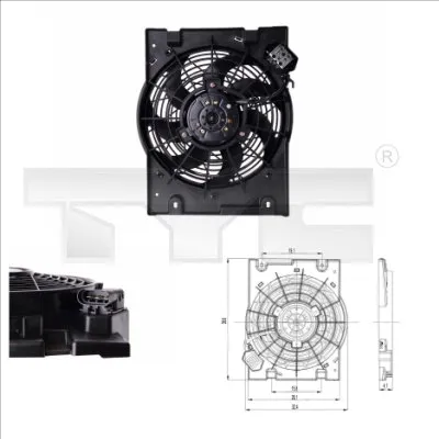 Ventilator, hlađenje motora TYC TYC 825-0014 IC-B44F40
