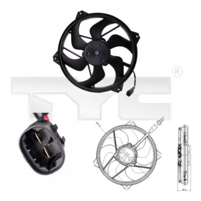 Ventilator, hlađenje motora TYC TYC 826-0006 IC-B44FB4
