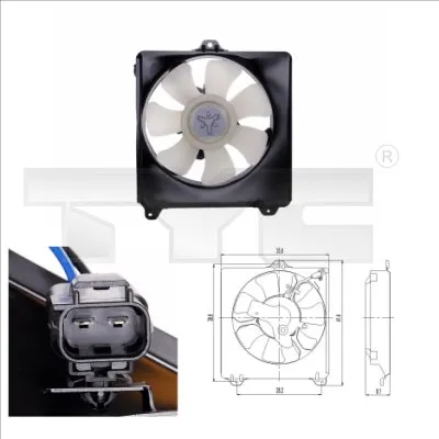Ventilator, hlađenje motora TYC TYC 836-0007 IC-B44FA9