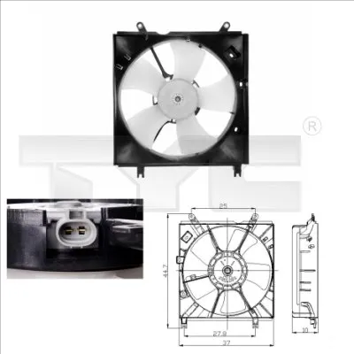 Ventilator, hlađenje motora TYC TYC 836-0008 IC-B44F92