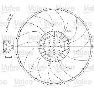 Ventilator, hlađenje motora VALEO VAL696028 IC-C11986