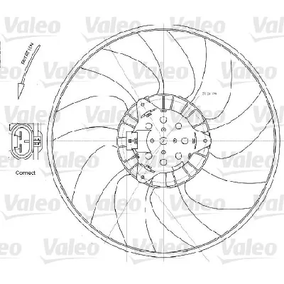 Ventilator, hlađenje motora VALEO VAL696028 IC-C11986
