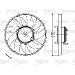 Ventilator, hlađenje motora VALEO VAL696083 IC-C362F7