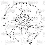Ventilator, hlađenje motora VALEO VAL698424 IC-A83890