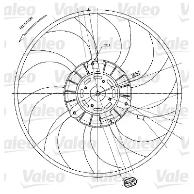 Ventilator, hlađenje motora VALEO VAL698424 IC-A83890