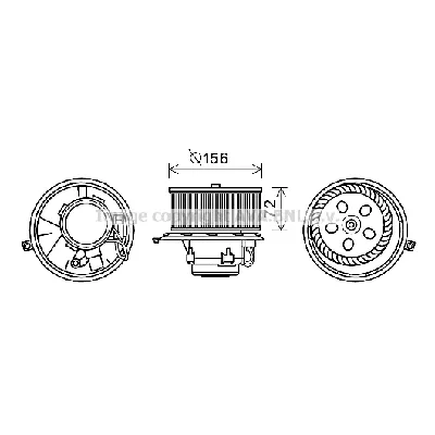 Ventilator kabine/unutrašnjeg prostora AVA COOLING RT8581 AVA IC-G0RJBM