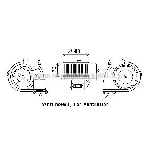 Ventilator kabine/unutrašnjeg prostora AVA COOLING RT8594 AVA IC-G0RJ8Z