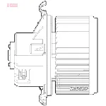 Ventilator kabine/unutrašnjeg prostora DENSO DEA09024 IC-D79104