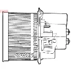 Ventilator kabine/unutrašnjeg prostora DENSO DEA09063 IC-CF6C44