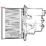 Ventilator kabine/unutrašnjeg prostora DENSO DEA09064 IC-CF6C45