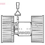 Ventilator kabine/unutrašnjeg prostora DENSO DEA12001 IC-CF6C4D