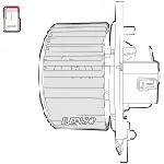 Ventilator kabine/unutrašnjeg prostora DENSO DEA12004 IC-F61414