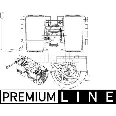 Ventilator kabine/unutrašnjeg prostora MAHLE AB 144 000P IC-G08DDO