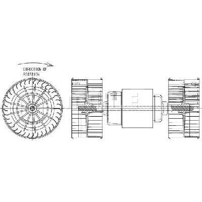 Ventilator kabine/unutrašnjeg prostora MAHLE AB 152 000P IC-G08DDQ
