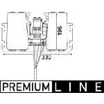 Ventilator kabine/unutrašnjeg prostora MAHLE AB 179 000P IC-G08DDT