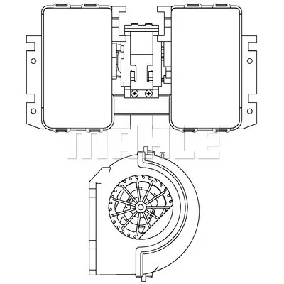 Ventilator kabine/unutrašnjeg prostora MAHLE AB 180 000P IC-G08DDU