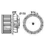 Ventilator kabine/unutrašnjeg prostora MAHLE AB 259 000P IC-G0LLEK
