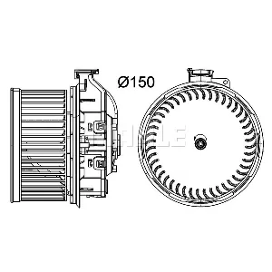 Ventilator kabine/unutrašnjeg prostora MAHLE AB 259 000P IC-G0LLEK
