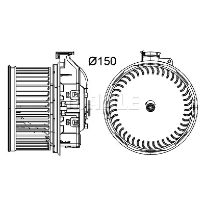 Ventilator kabine/unutrašnjeg prostora MAHLE AB 259 000P IC-G0LLEK