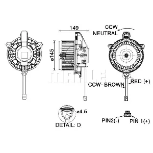 Ventilator kabine/unutrašnjeg prostora MAHLE AB 277 000P IC-G0LLEX