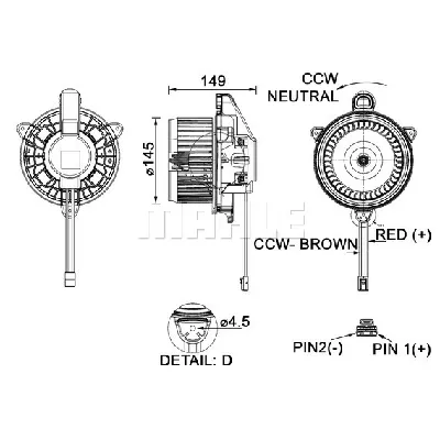 Ventilator kabine/unutrašnjeg prostora MAHLE AB 277 000P IC-G0LLEX
