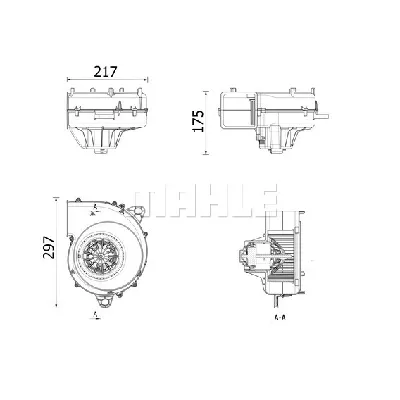 Ventilator kabine/unutrašnjeg prostora MAHLE AB 322 000P IC-G11HI3