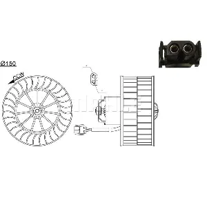 Ventilator kabine/unutrašnjeg prostora MAHLE AB 44 000S IC-G0LLAD