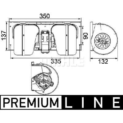 Ventilator kabine/unutrašnjeg prostora MAHLE AB 85 000P IC-G08DDJ