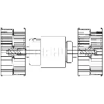Ventilator kabine/unutrašnjeg prostora MAHLE AB 87 000P IC-G08DDK