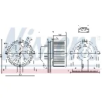 Ventilator kabine/unutrašnjeg prostora NISSENS NIS 87022 IC-D4BA07