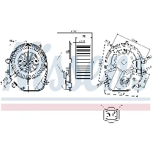 Ventilator kabine/unutrašnjeg prostora NISSENS NIS 87030 IC-D4BA0C