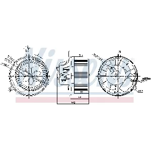 Ventilator kabine/unutrašnjeg prostora NISSENS NIS 87032 IC-D4BA0E
