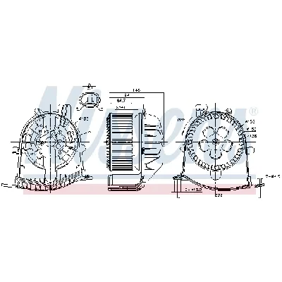 Ventilator kabine/unutrašnjeg prostora NISSENS NIS 87038 IC-D7A2BA